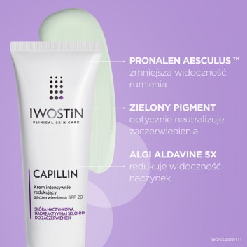 IWOSTIN CAPILLIN Krem intensywnie redukujący zaczerwienienia SPF20 - 40 ml