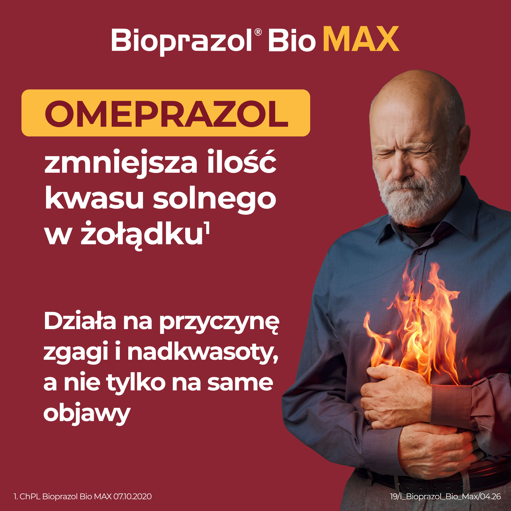 Bioprazol Bio Max, 20 mg, kapsułki dojelitowe twarde, 14 sztuk