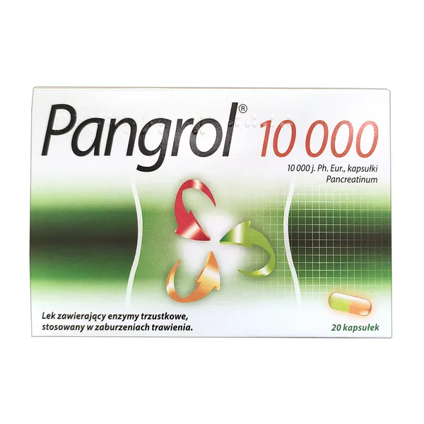 Pangrol 10 000, kapsułki, 20 sztuk zdjęcie