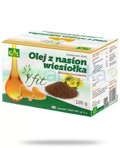 GAL Olej z nasion wiesiołka tłoczony na zimno 40 kapsułek twist-off zdjęcie