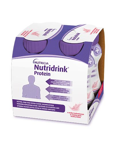 Nutridrink Protein, napój o smaku truskawkowym, 4 x 125 ml zdjęcie