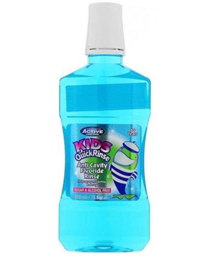 Beauty Formulas Activ Oral Care Kids Quick Rinse Płyn do płukania jamy ustnej bez cukru i alkoholu - 500 ml zdjęcie
