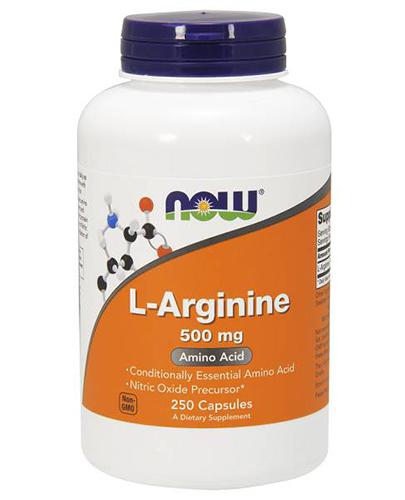 Now L-Arginine 500 mg, 250 kaps. zdjęcie