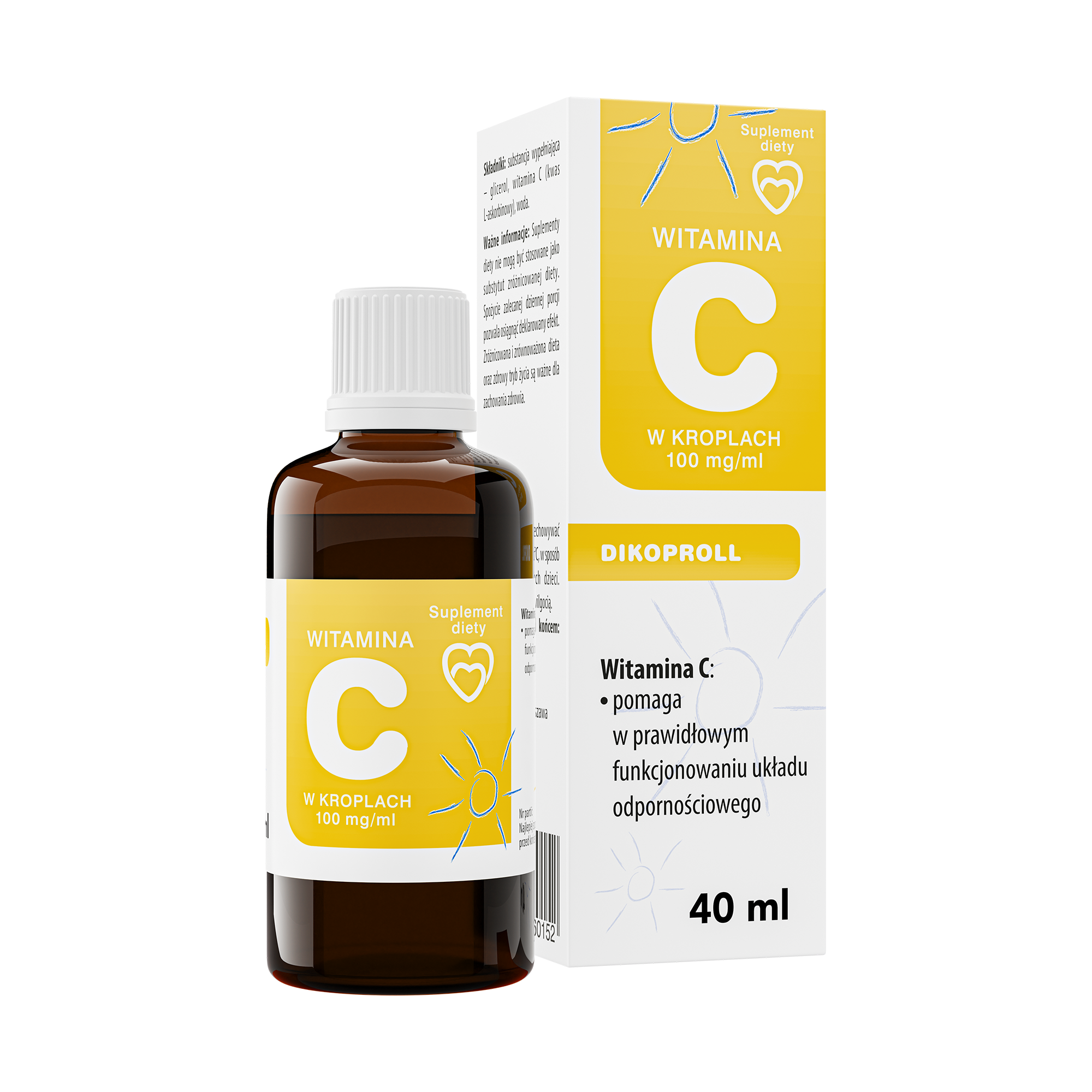 Dikoproll Witamina C w kroplach 100 mg/ml, 40 ml