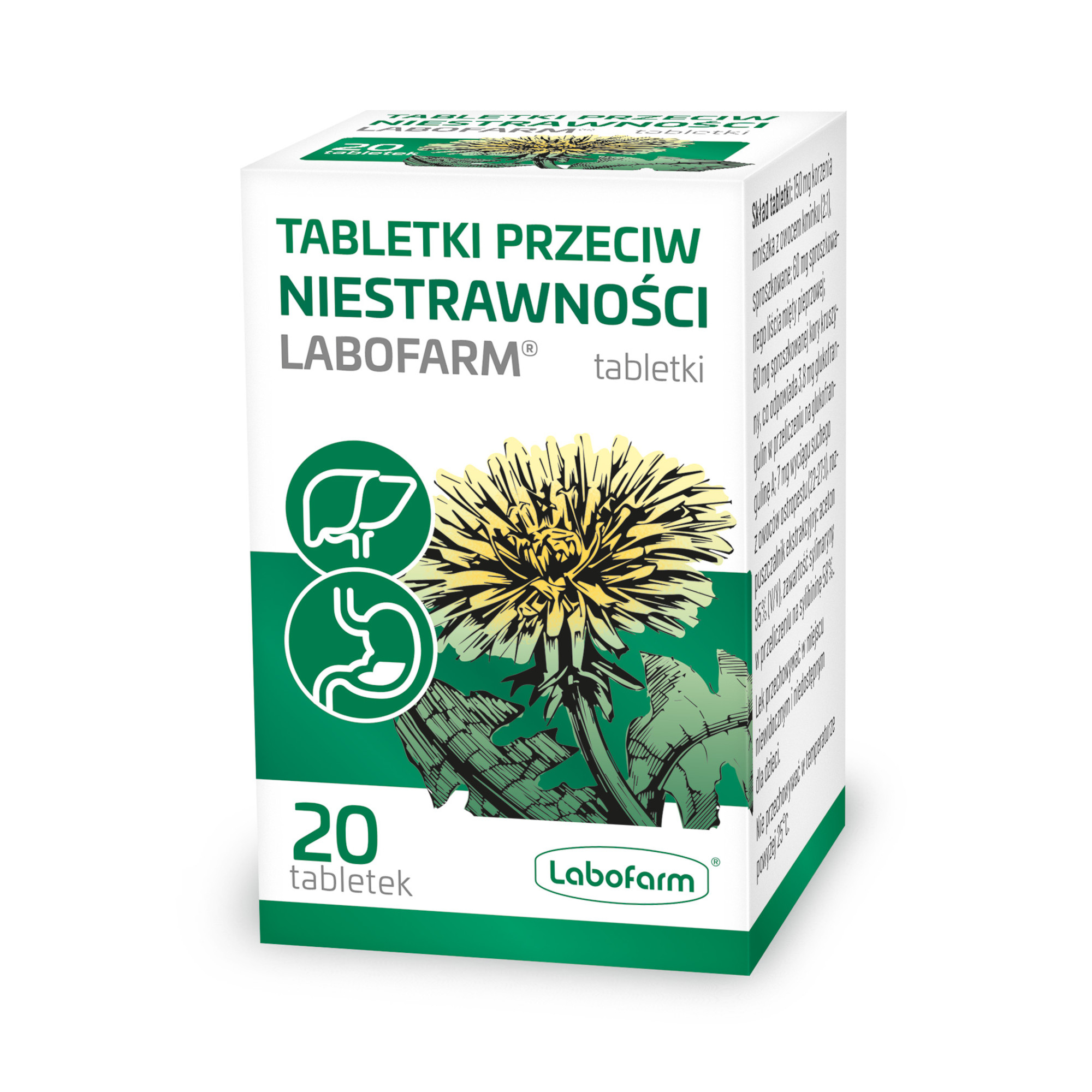Labofarm Tabletki przeciw niestrawności, 20 sztuk zdjęcie