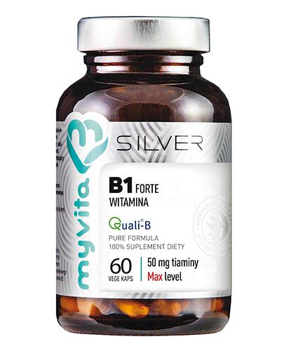 MyVita Silver Pure 100 % Witamina B1 Forte 50 mg, 60 kaps., cena, wskazania, właściwości zdjęcie