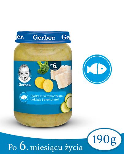 GERBER Obiadek rybka z ziemniaczkami cukinią i brokułami po 6 miesiącu - 190 g zdjęcie