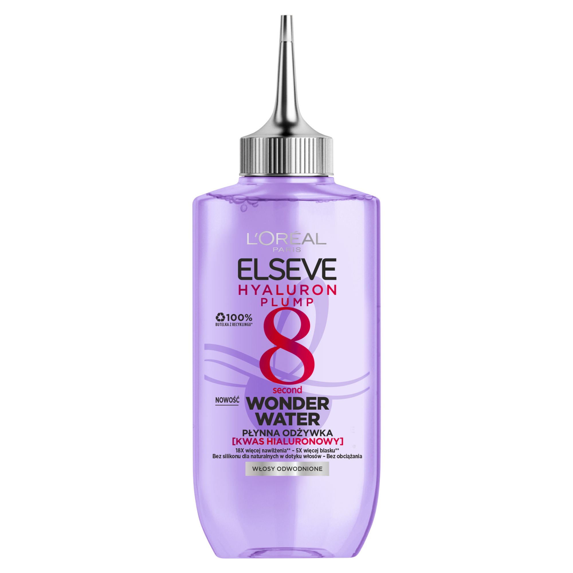 L'Oreal Elseve Hyaluron Plump Płynna Odżywka z kwasem hialuronowym do włosów odwodnionych, 200 ml zdjęcie