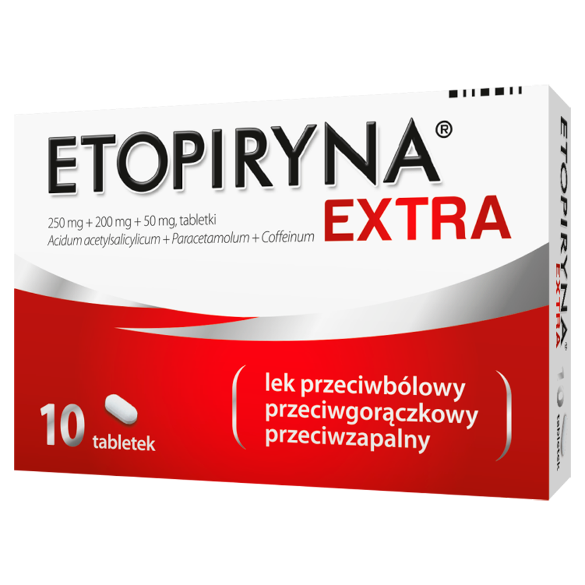 Etopiryna Extra 250 mg + 200 mg + 50 mg 10 tabletek zdjęcie
