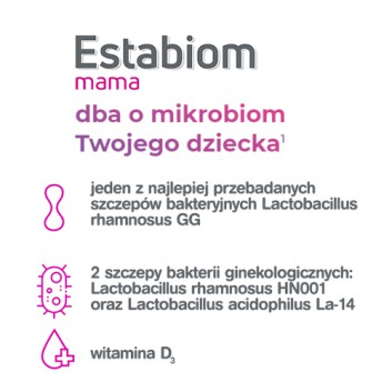 ESTABIOM MAMA (PROBIOTYK), 20 kaps., cena, opinie, wskazania