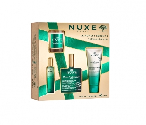 Nuxe Prodigieux Neroli wielofunkcyjny suchy olejek 100 ml + żel pod prysznic 100 ml + perfumy 15 ml + świeca zapachowa 70 g zdjęcie