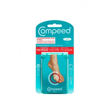 Compeed Plastry na pęcherze 2x6 cm wąskie 6 sztuk