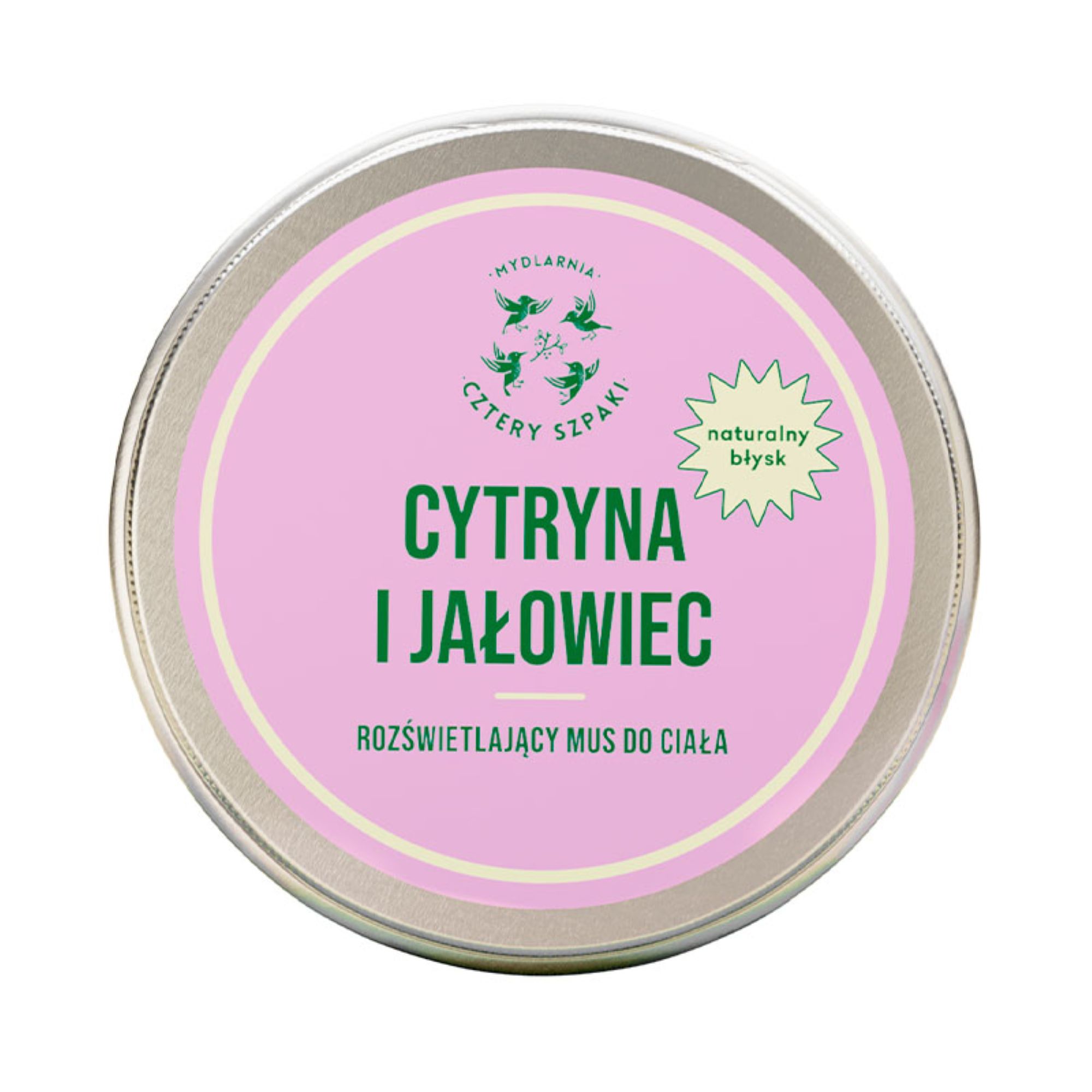 Mydlarnia Cztery Szpaki, Cytryna i Jałowiec Mus do ciała rozświetlający, 150 ml zdjęcie