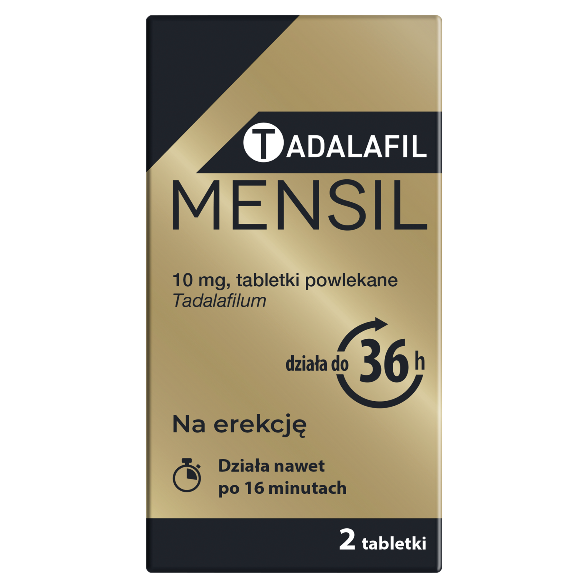 Tadalafil Mensil, 10 mg, tabletki powlekane, 2 sztuki zdjęcie