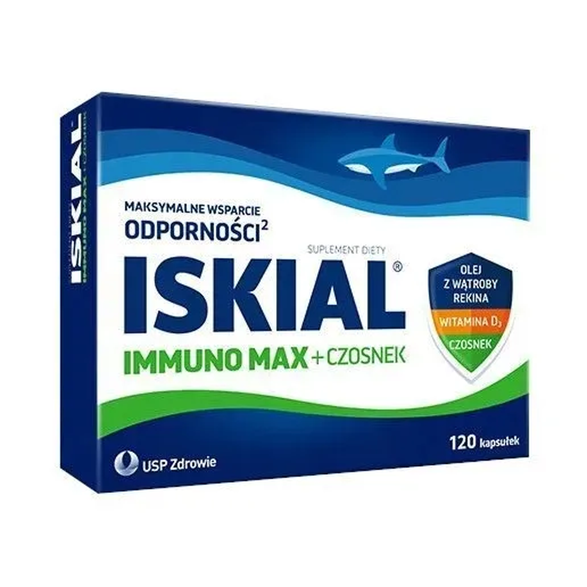 Iskial Immuno Max + Czosnek, 120 kapsułek zdjęcie