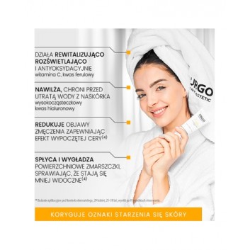 Urgo Dermoestetic C-Vitalize rewitalizująco-rozświetlający krem do twarzy, szyi i dekoltu 48 ml