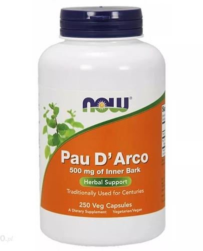 Now Foods Pau D'Arco 500 mg 250 kapsułek zdjęcie