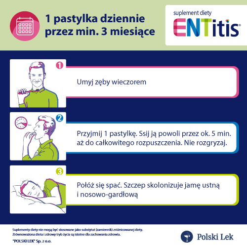 ENTitis, smak miętowy, pastylki do ssania, 30 sztuk