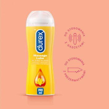 Durex Massage żel intymny 2w1 do masażu z kwiatem Ylang 200 ml