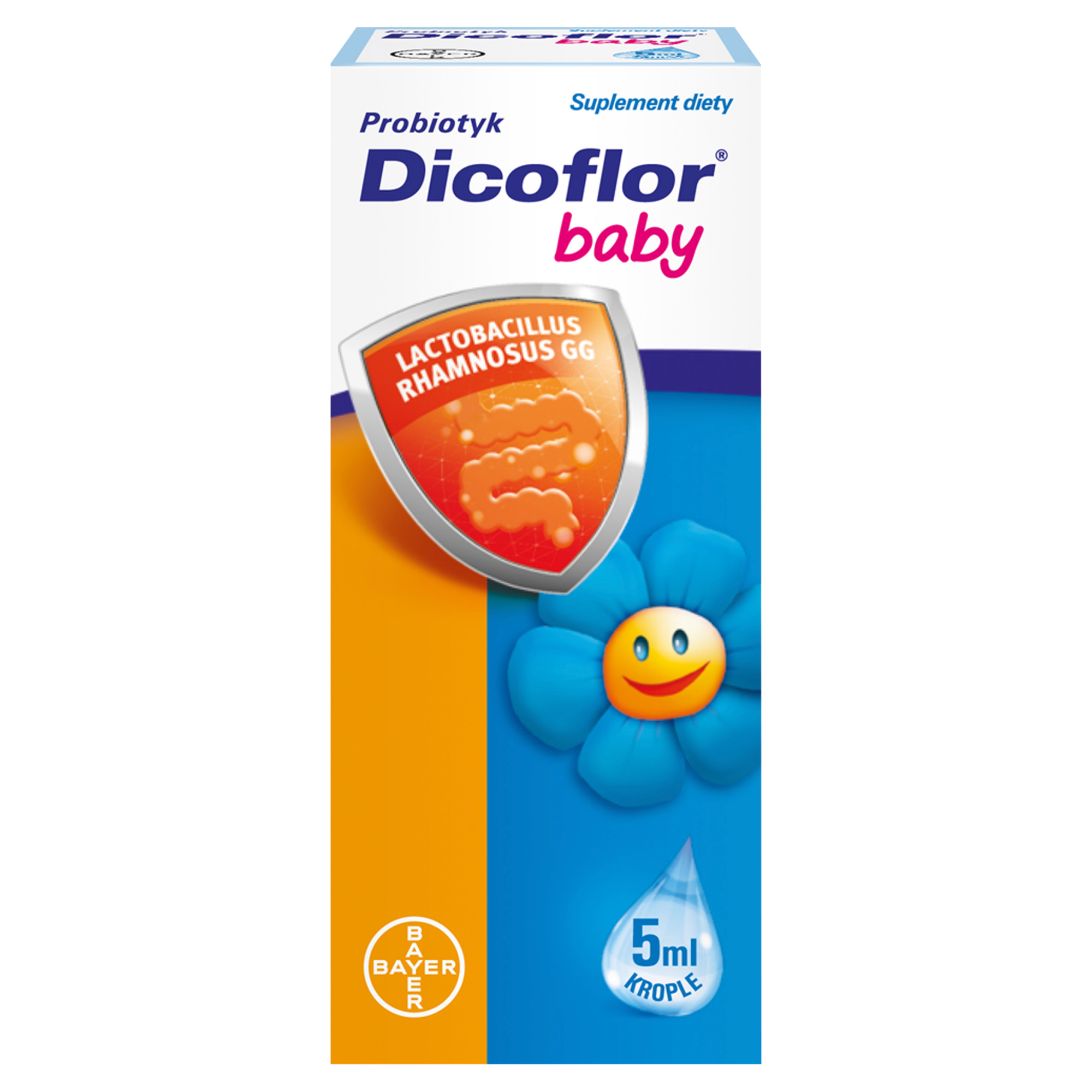 Dicoflor Baby krople dla dzieci i niemowląt 5 ml zdjęcie