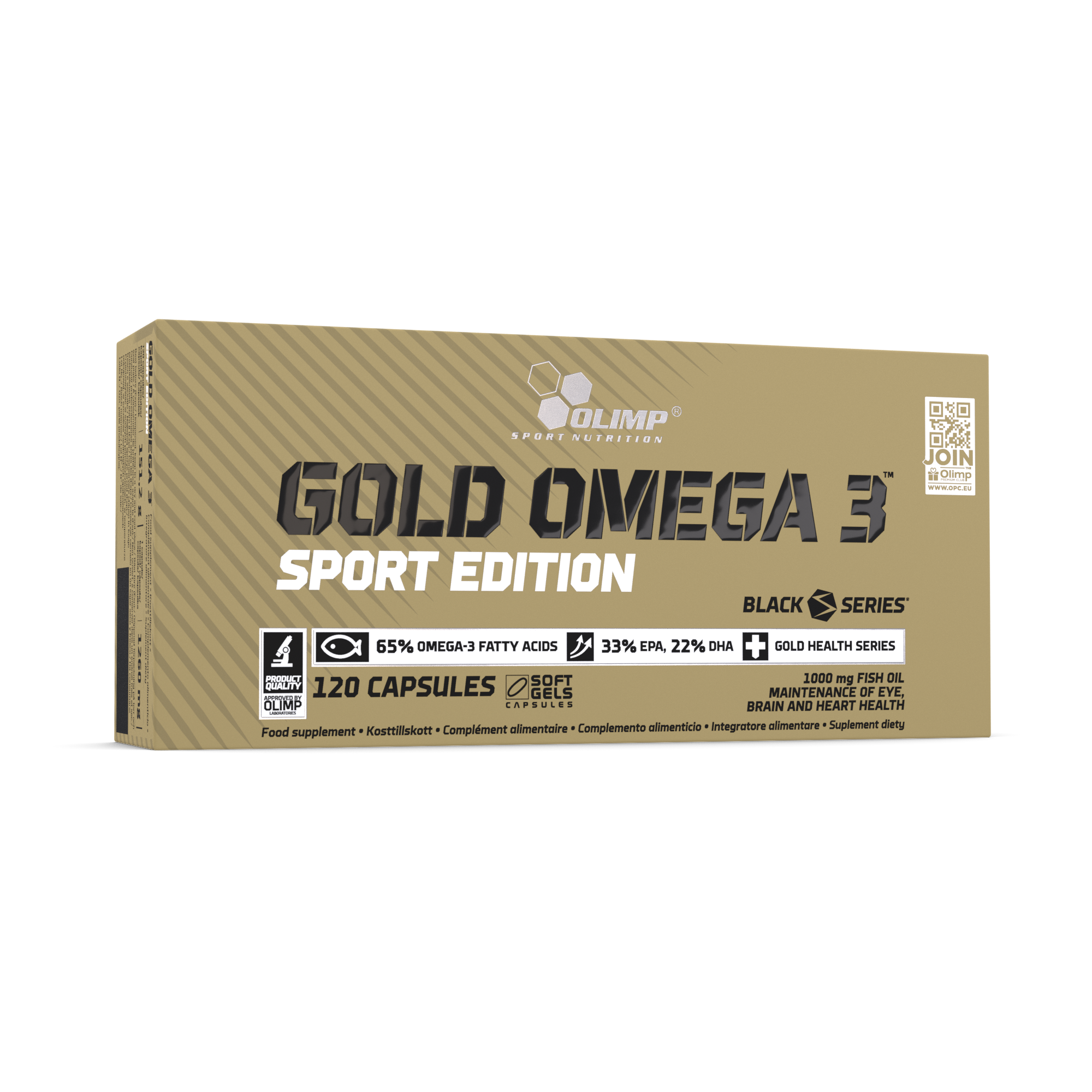OLIMP, GOLD OMEGA 3 1000 mg SPORT EDITION, kapsułki, 120 sztuk zdjęcie