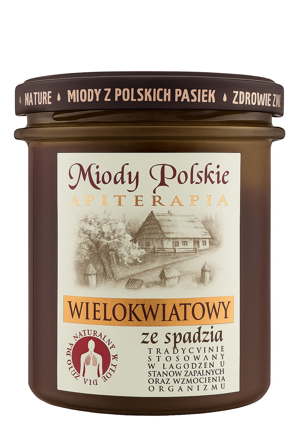 Miody Polskie Wielokwiatowy ze spadzią, 400 g