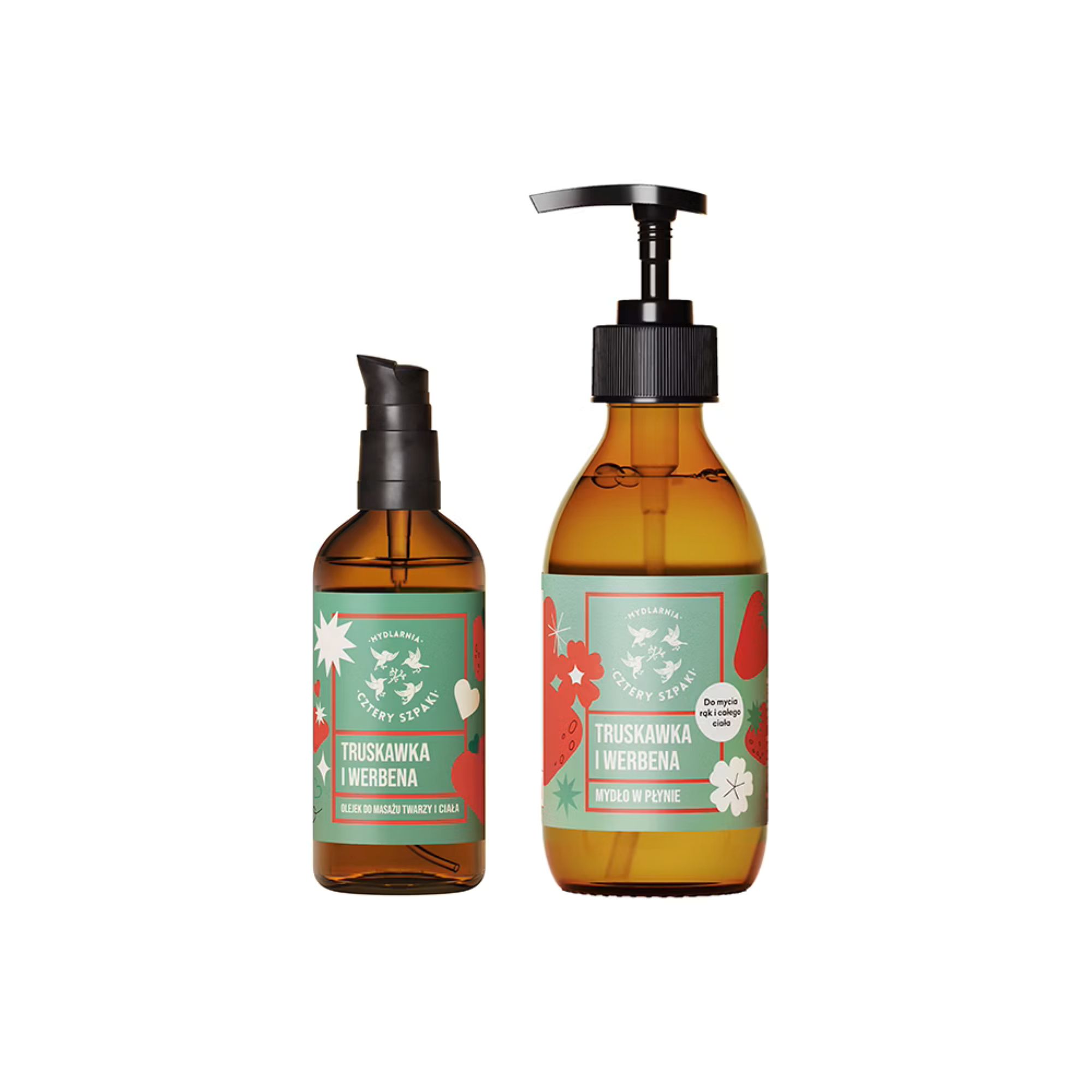 Mydlarnia Cztery Szpaki, Zestaw Truskawka i Werbena, 1 sztuka