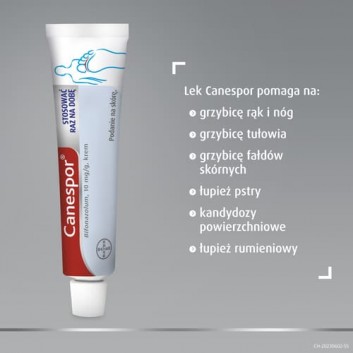 Canespor 10mg/g krem przeciwgrzybiczy z bifonazolem 15 g