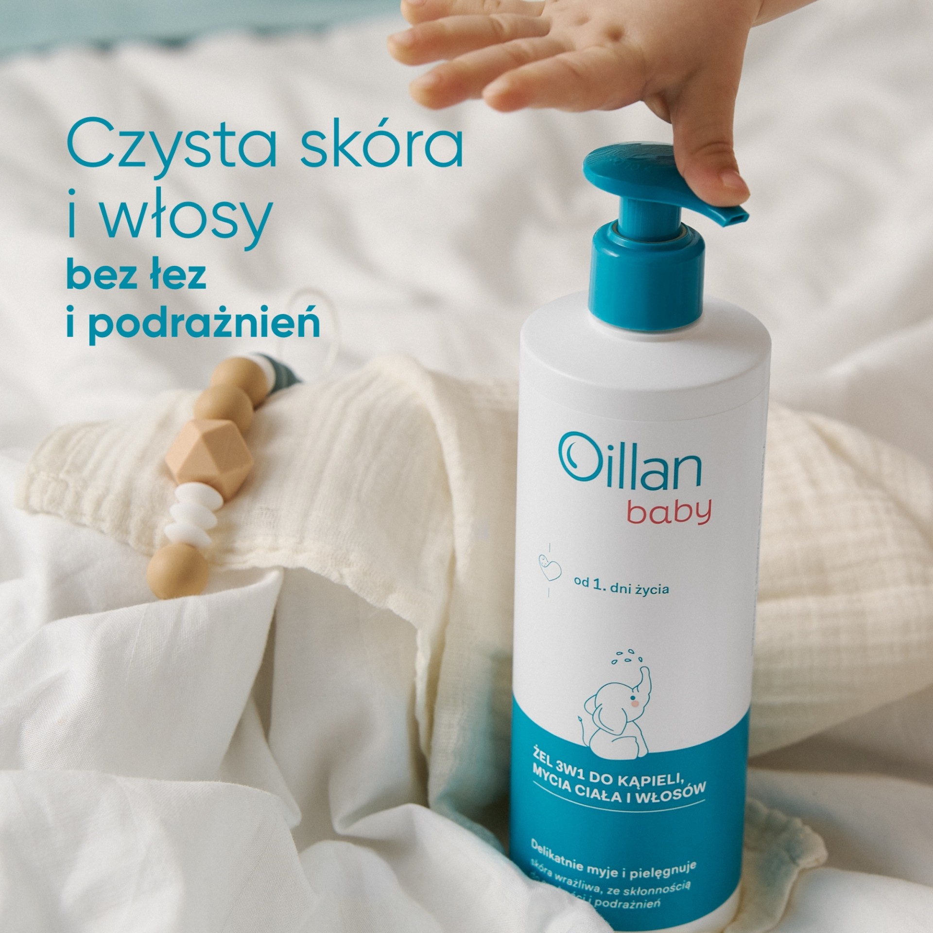 Oillan Baby żel 3w1 do kąpieli, mycia ciała i włosów, 750 ml