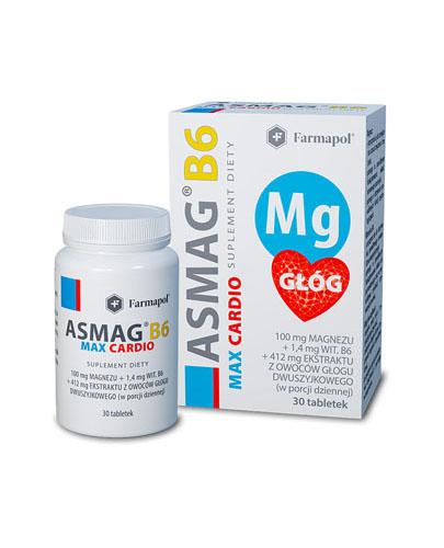 Farmapol Asmag B6 MAX CARDIO - 30 tabl. - cena, opinie, właściwości  zdjęcie