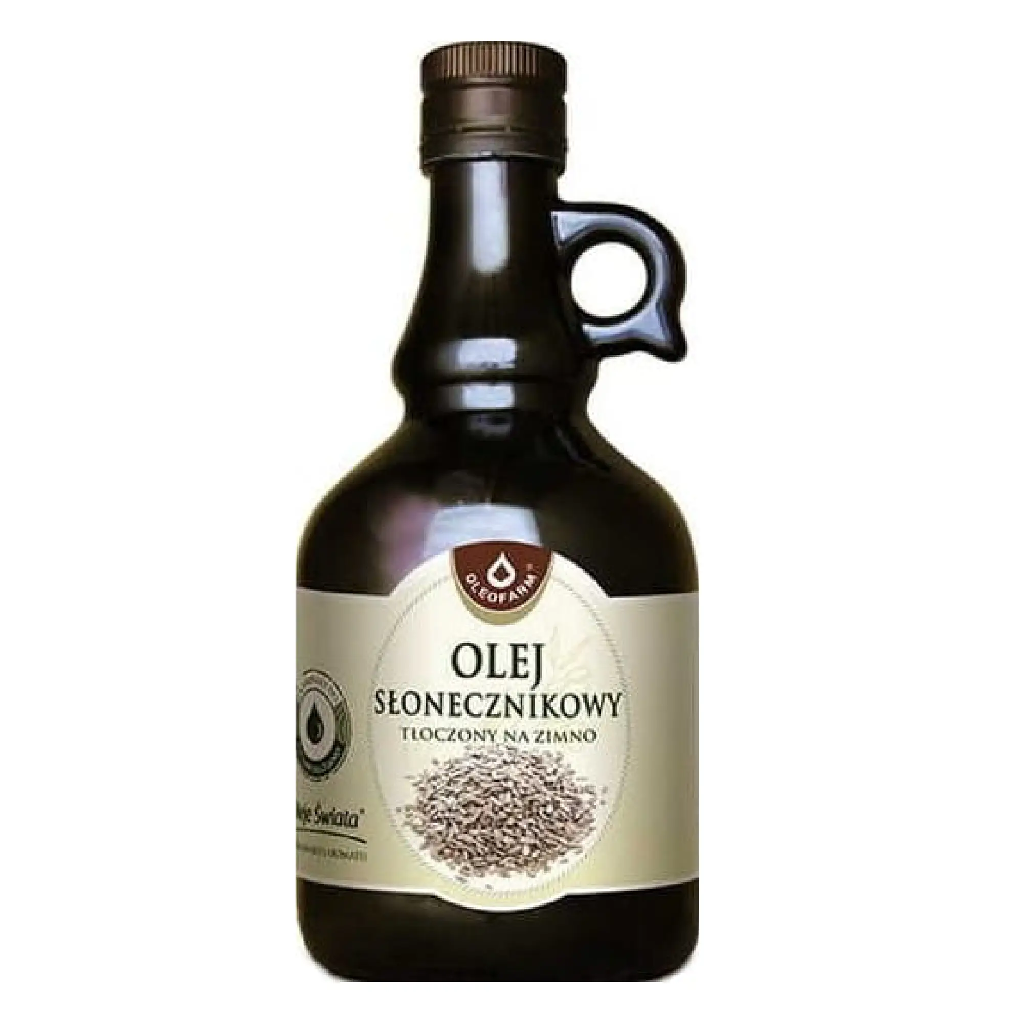 Oleofarm olej słonecznikowy tłoczony na zimno, płyn 500 ml zdjęcie