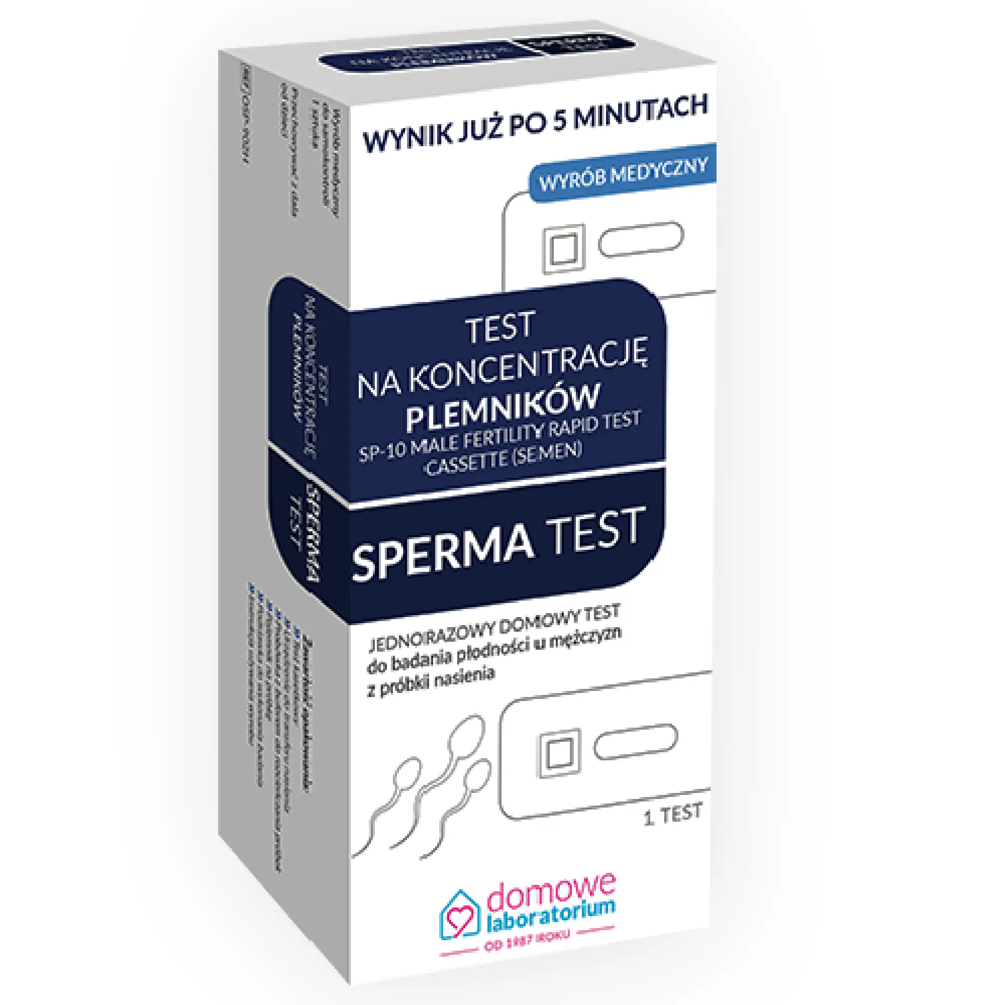 Sperma Test, test na koncentrację plemników, 1 szt zdjęcie