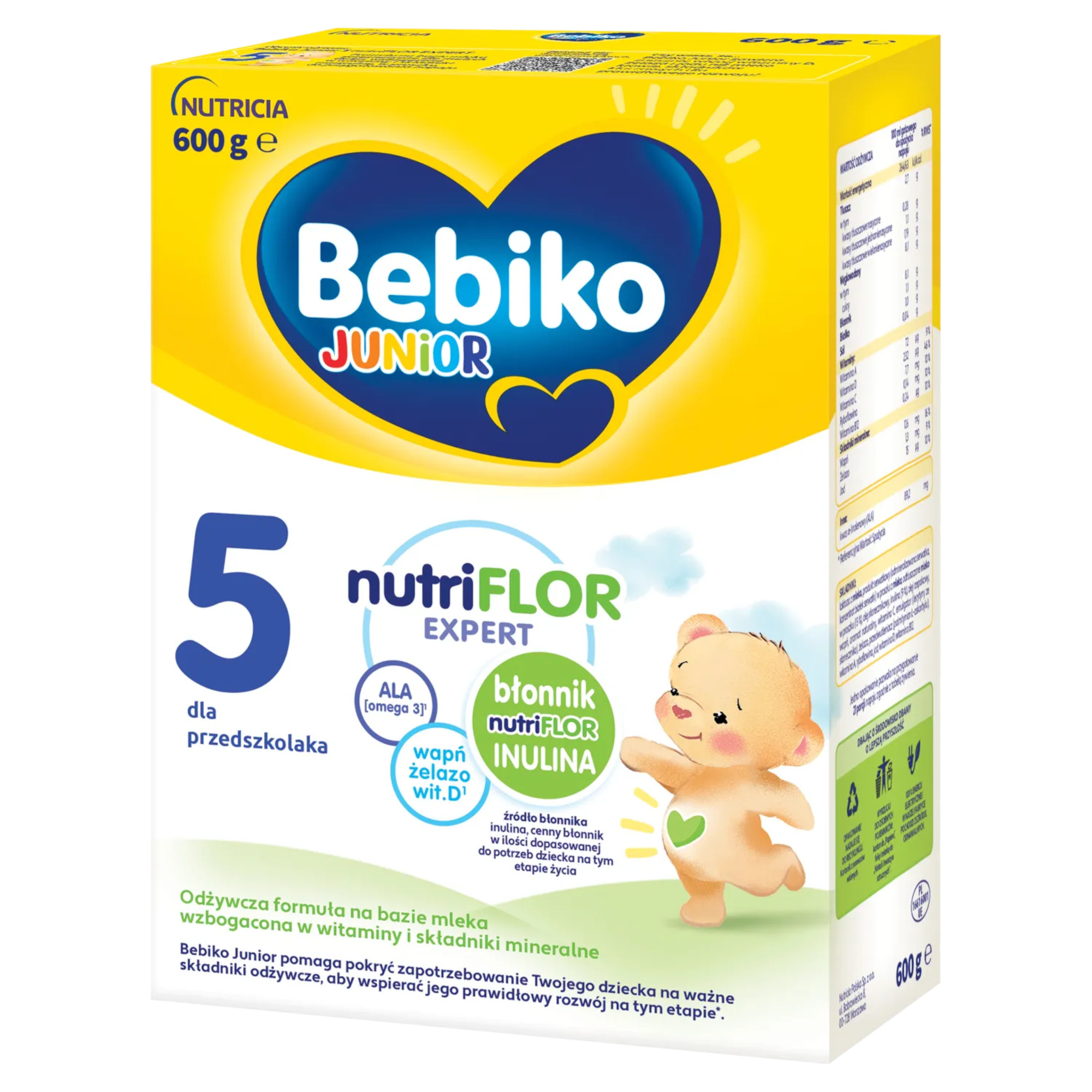 Bebiko 5 Junior mleko modyfikowane powyżej 2,5 roku życia 600 g zdjęcie