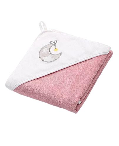BabyOno okrycie kąpielowe frotte z kapturem 100 x 100 cm Księżyc 1 sztuka [142/10] zdjęcie