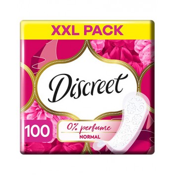 Discreet 0% Perfume Normal Wkładki higieniczne, 100 sztuk