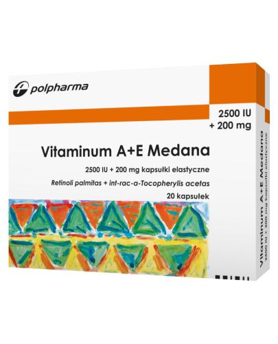 MEDANA VITAMINUM A+E - 20 kaps. zdjęcie