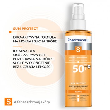 Pharmaceris S Sun Protect suchy olejek ochronny SPF50+ do ciała 200 ml