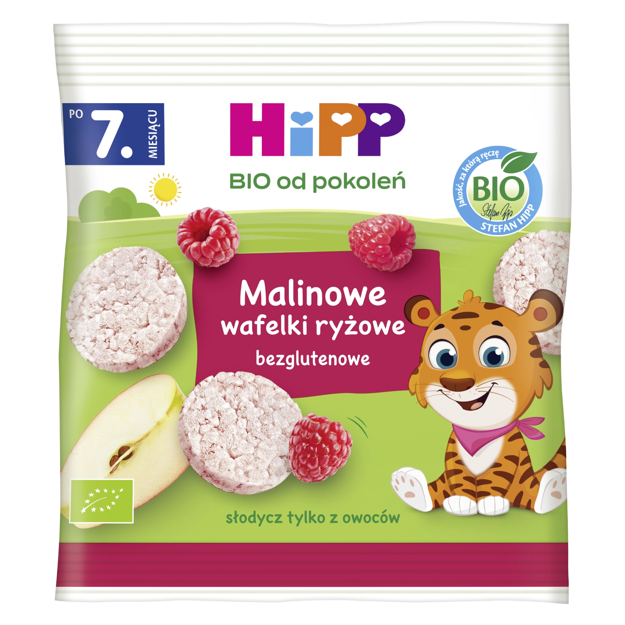 HiPP Malinowe Wafelki ryżowe, 30 g, cena, skład, opinie