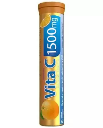 ActivLab Vita C 1500 mg o smaku pomarańczowym 20 tabletek musujących zdjęcie