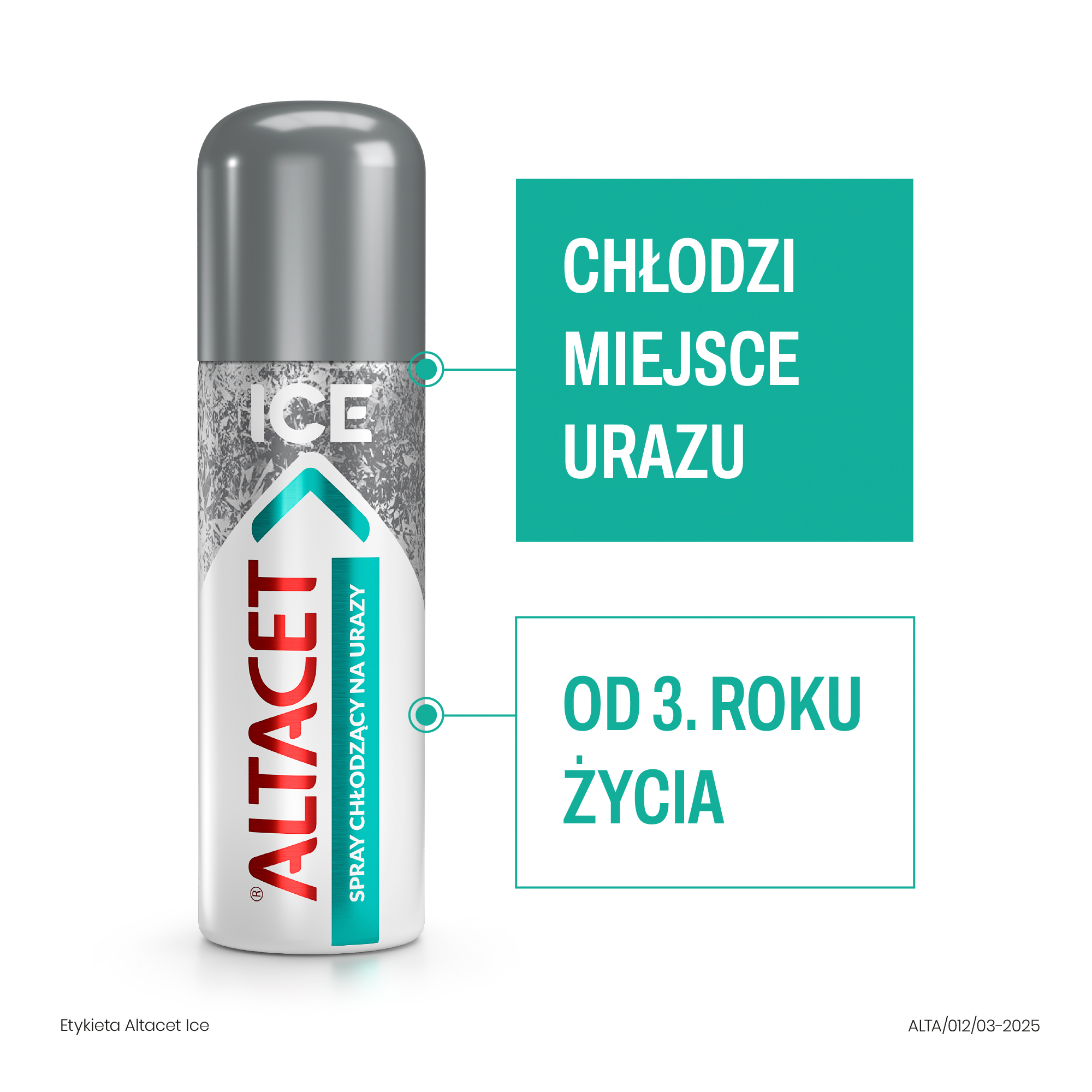 Altacet Ice spray chłodzący na urazy 130 ml