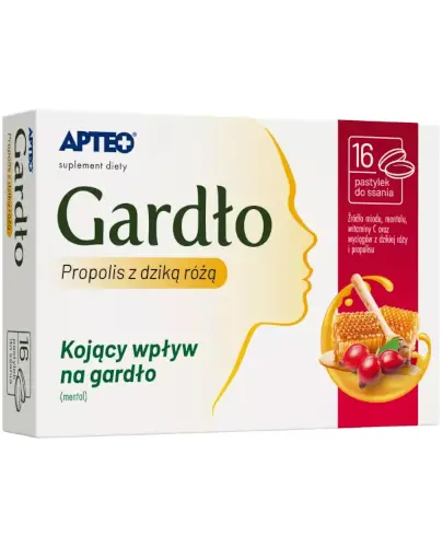 Apteo Gardło propolis 16 pastylek do ssania zdjęcie