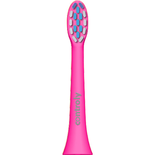 Hydrex Controly, końcówki średnie różowe do szczoteczki sonicznej Supersonic Daily II, 2x1 sztuka