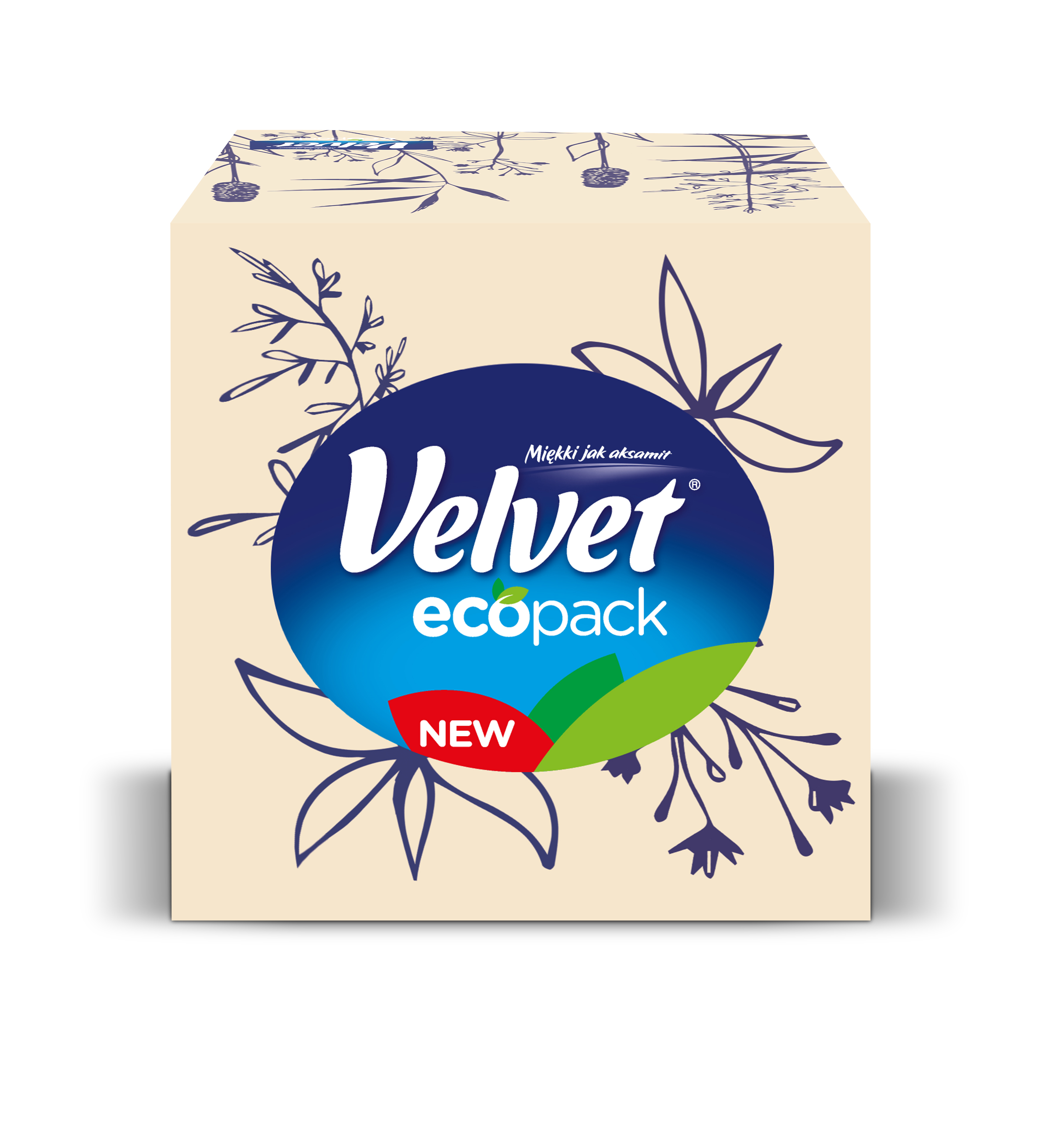 Velvet, Chusteczki uniwersalne, 60 sztuk