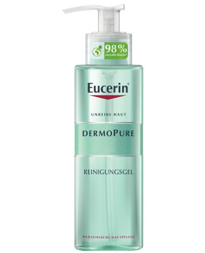 Eucerin Dermopure Żel oczyszczający do twarzy i ciała skóra z niedoskonałościami, 400 ml, cena, opinie, właściwości zdjęcie