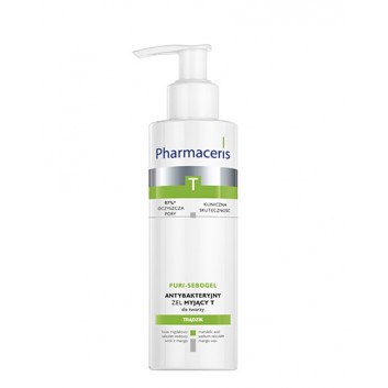 Pharmaceris T Puri-Sebogel, antybakteryjny żel myjący do twarzy, 190 ml