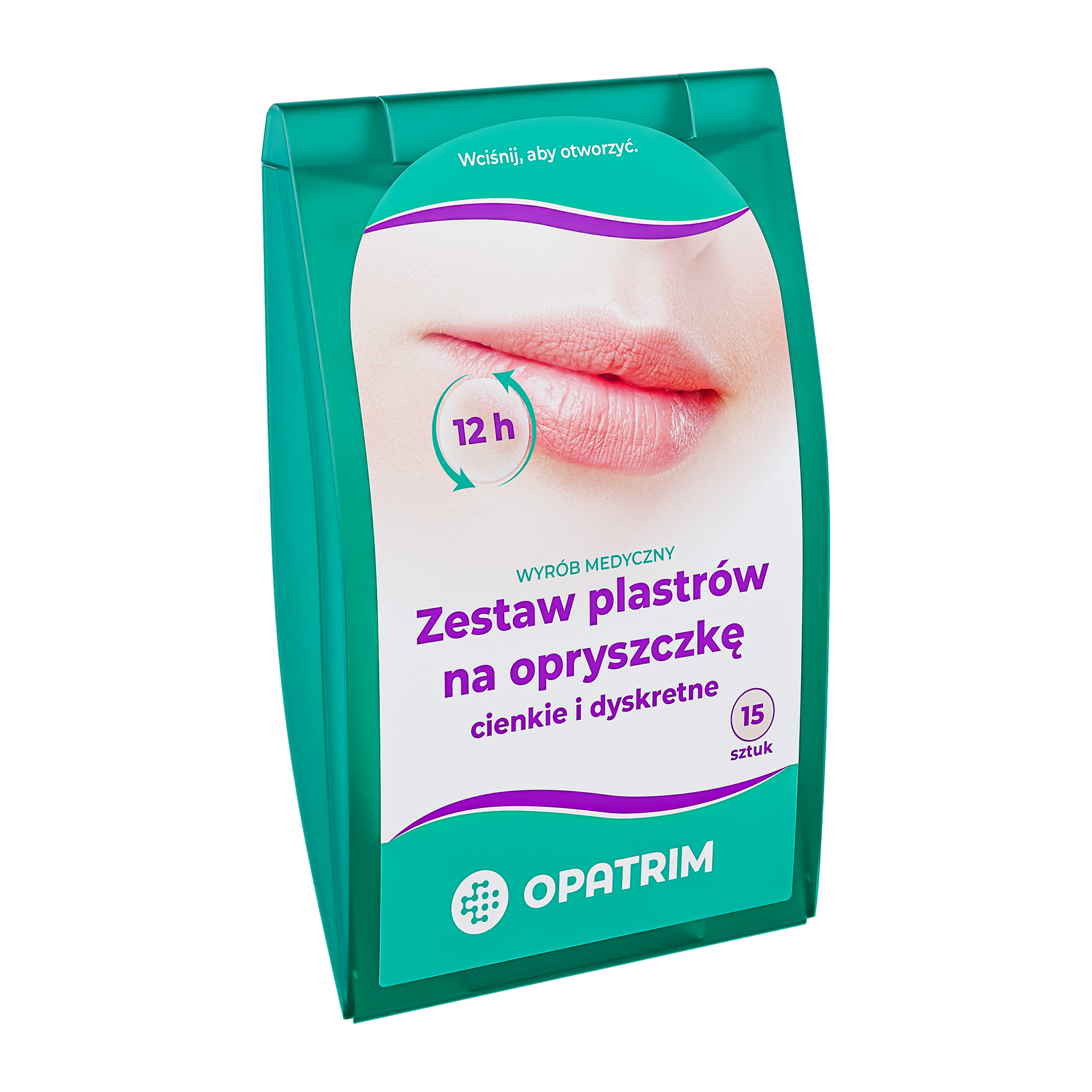 Opatrim Zestaw plastrów na opryszczkę, 15 sztuk