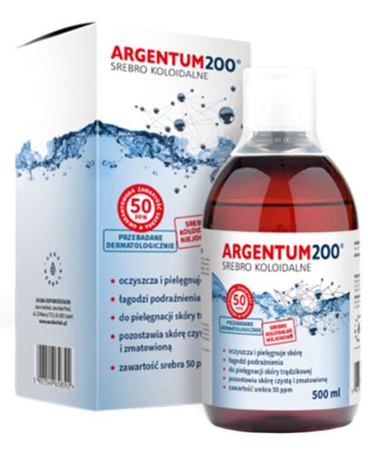 ARGENTUM200 Srebro koloidalne 50PPM tonik - 500 ml  zdjęcie