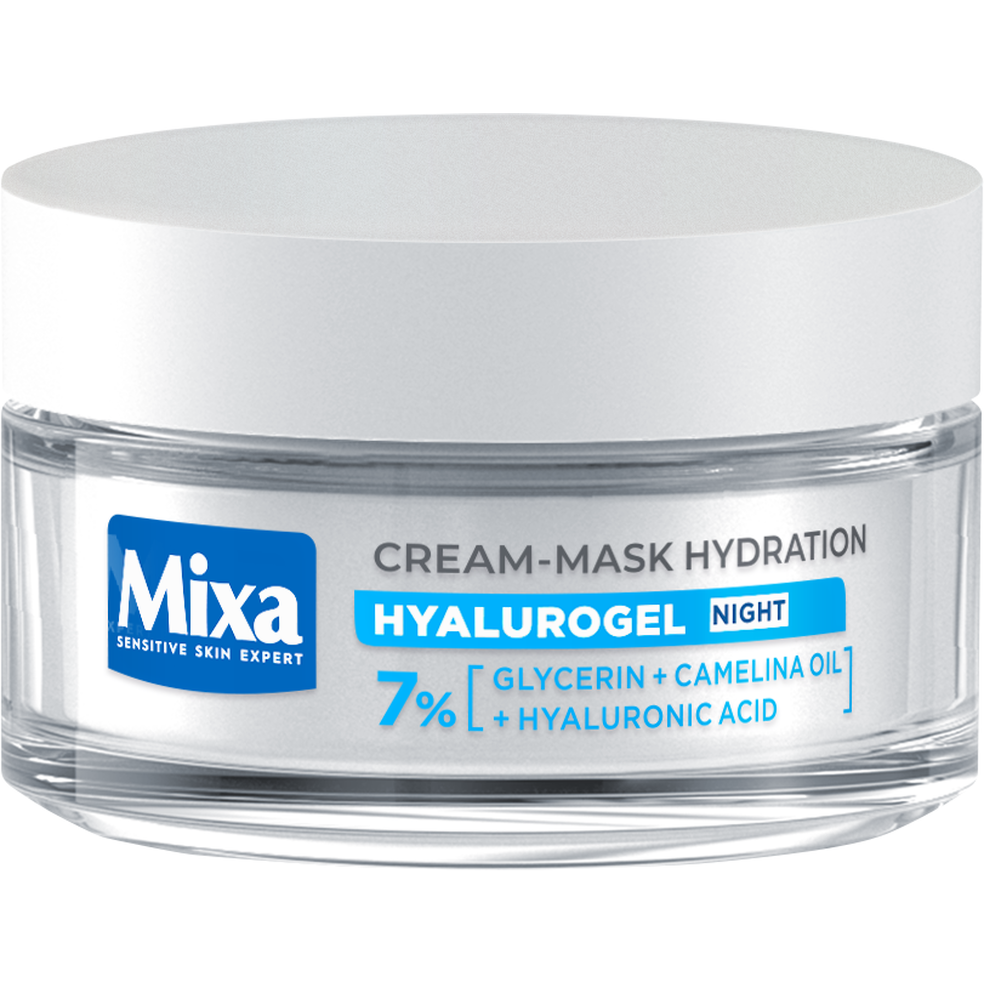 Mixa Hyalurogel Noc Nawilżający krem-maska, 50 ml