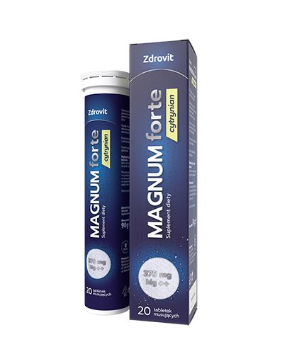 Zdrovit Magnum Forte cytrynian 20 tabletek musujących zdjęcie