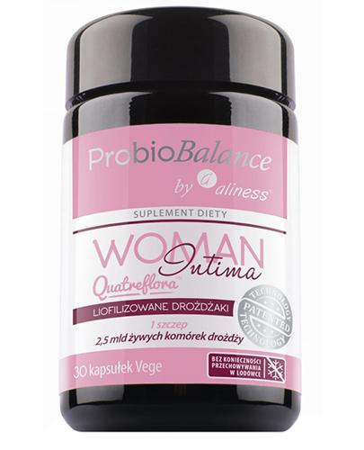 Aliness ProbioBalance Woman Intima Quatreflora, 30 kaps., cena, opinie, właściwości  zdjęcie